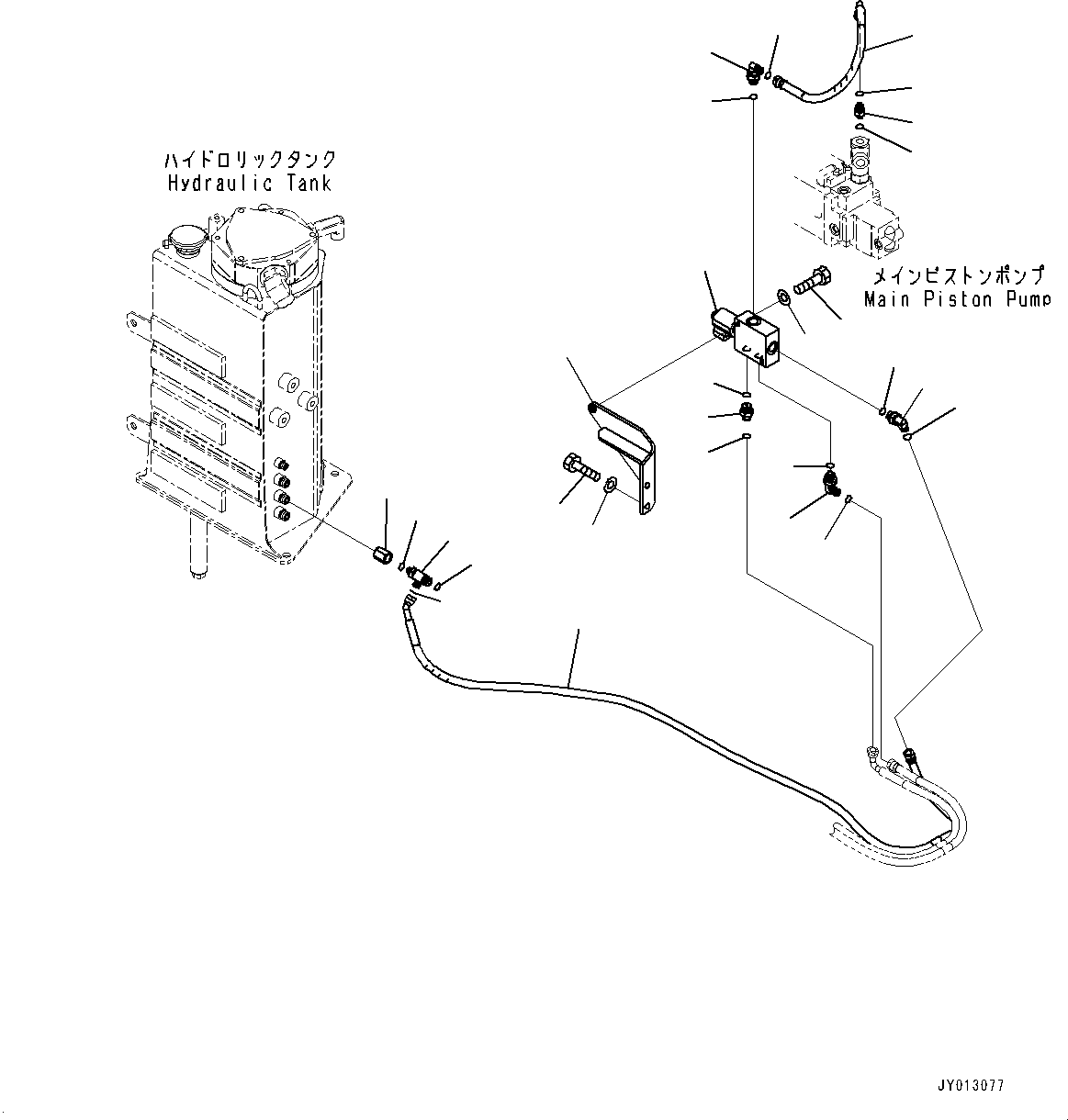 Шланг с торцевым уплотнением 02767-00218 KOMATSU