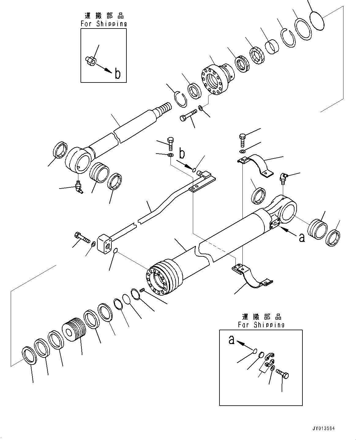 Цилиндр в сборе 707-01-0AZ10 KOMATSU