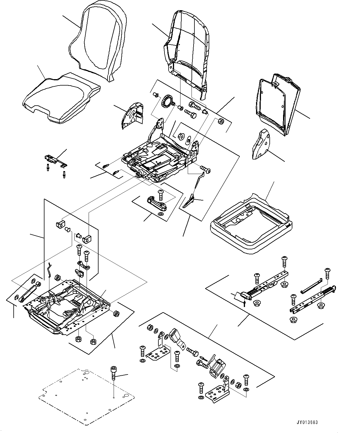 Cushion Kit, Seat GJ1093659 KOMATSU