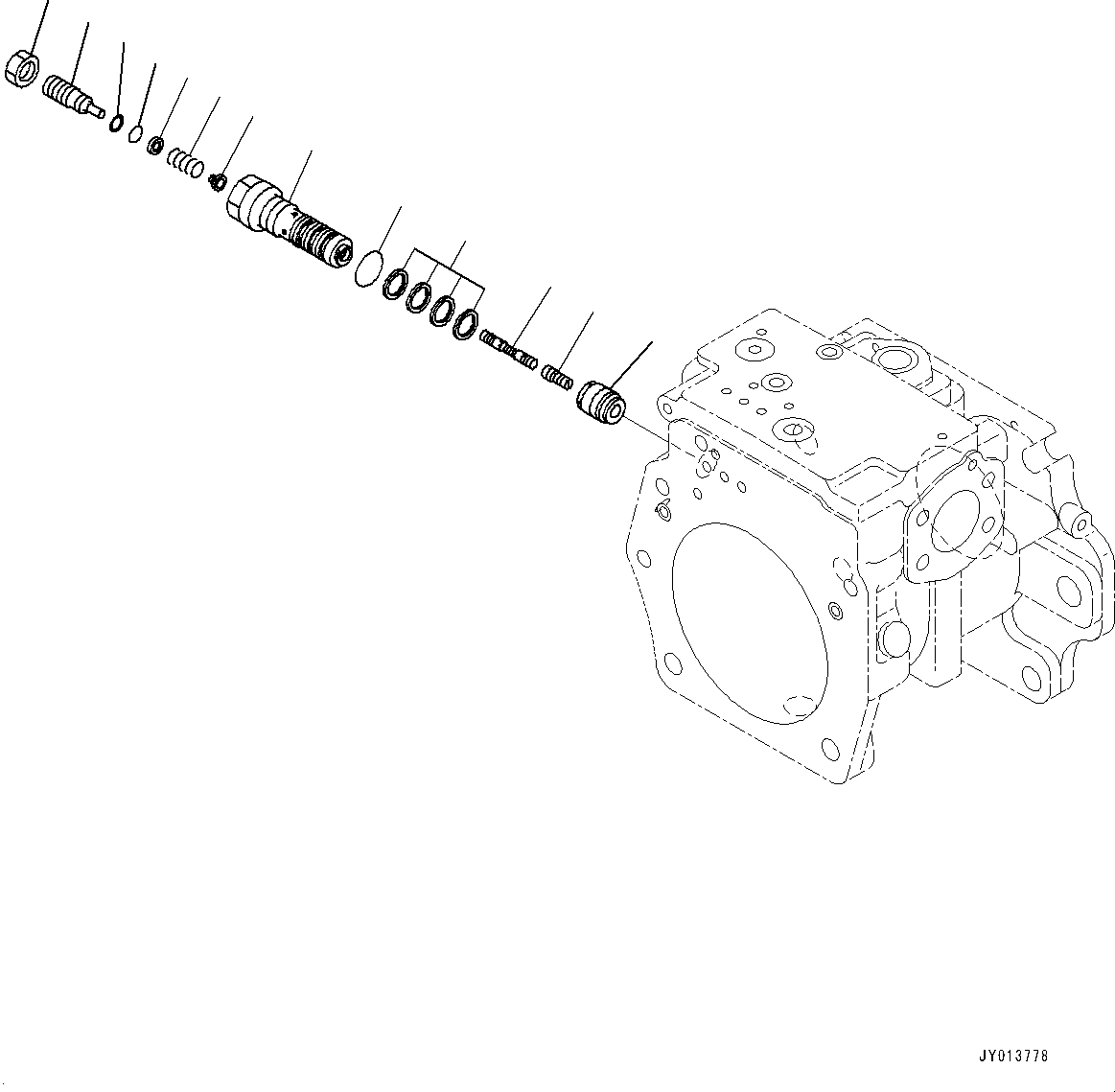 Клапан в сборе 708-1H-03150 KOMATSU