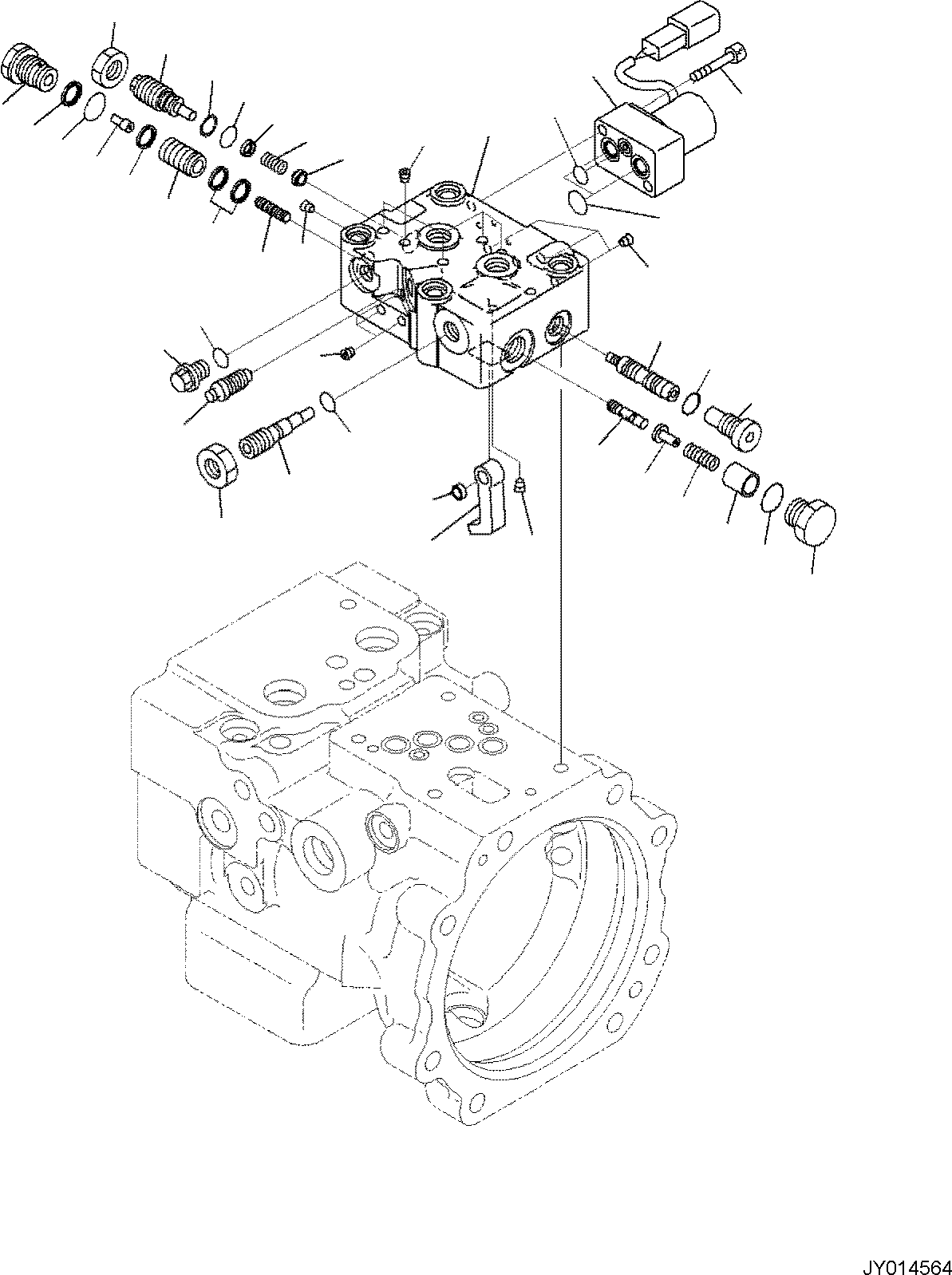 VALVE, ASSEMBLY (\7\ 708-3T-03261) KOMATSU