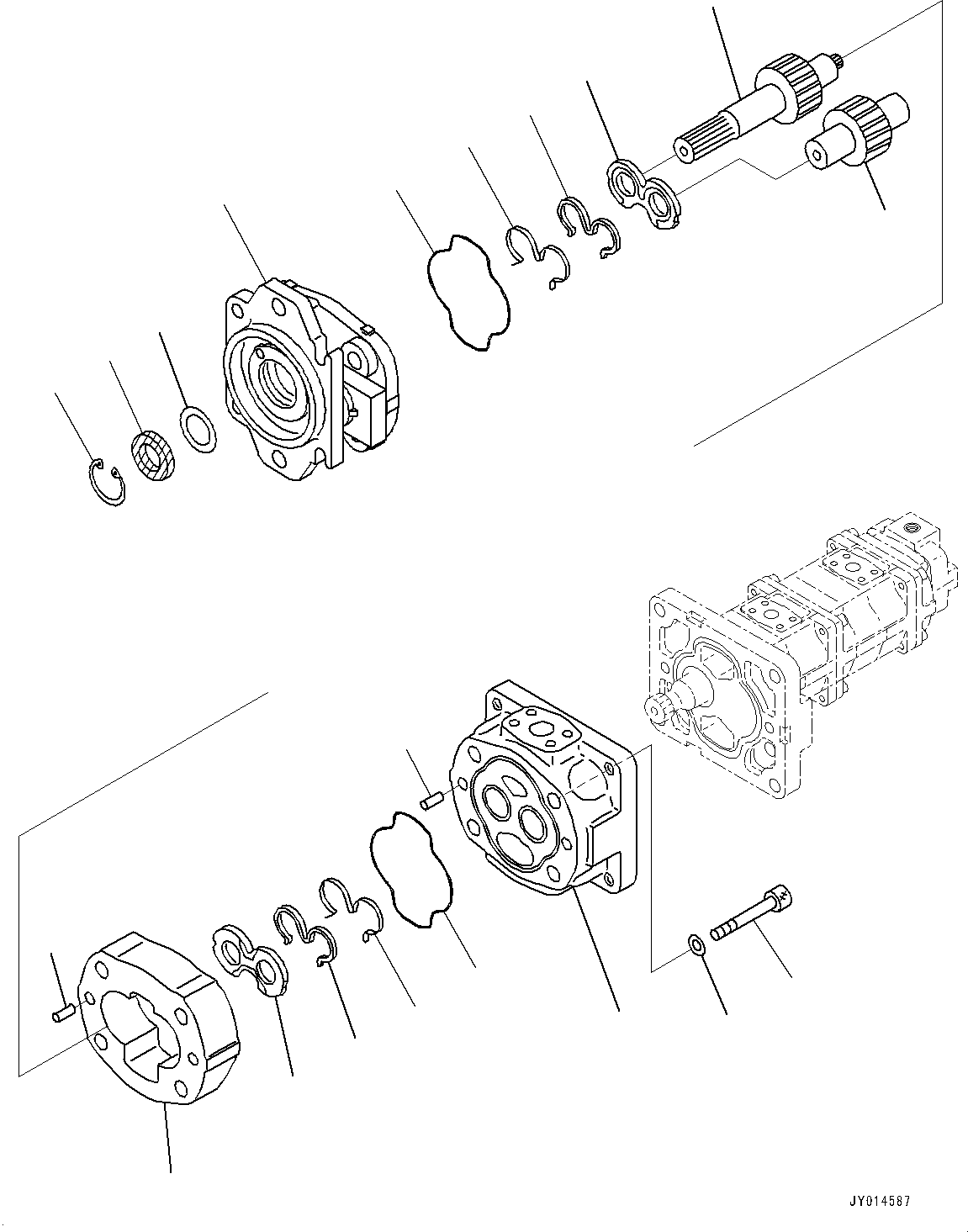 Насос в сборе 705-58-36010 KOMATSU