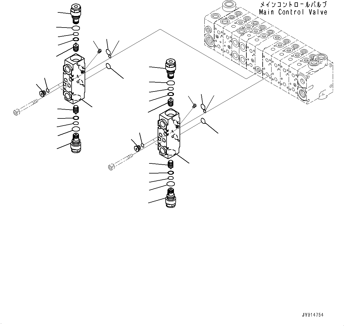 Valve, Pilot Check 723-11-02880 KOMATSU