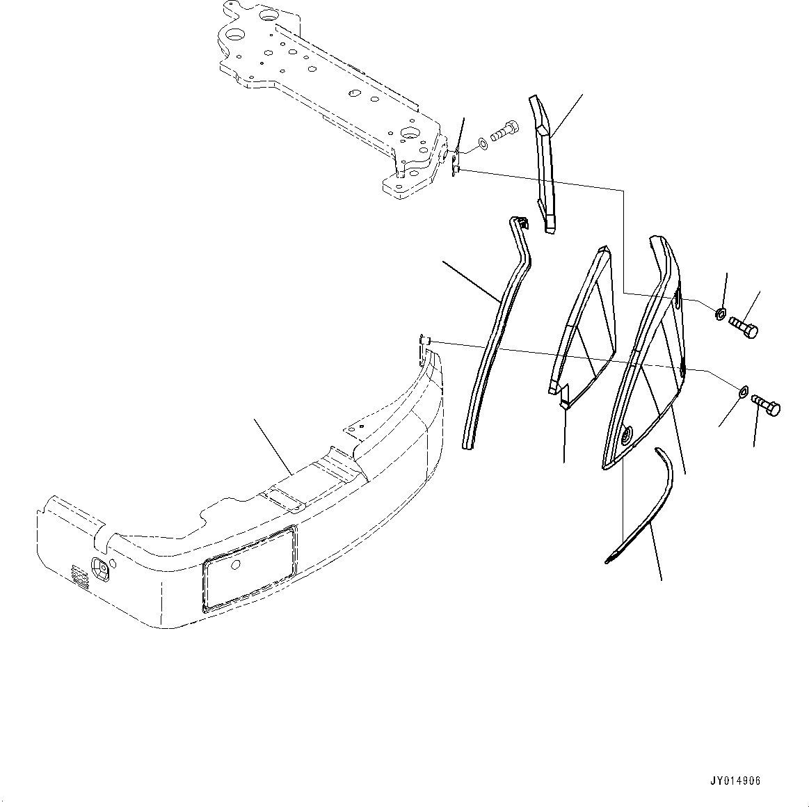 Cover(Left Side Cover,Except Japan) (22M-54-31411) KOMATSU