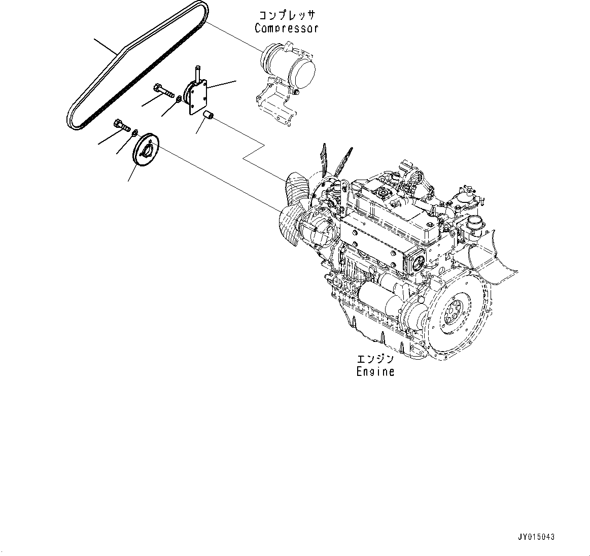 Pulley Assembly 22N-979-3310 KOMATSU
