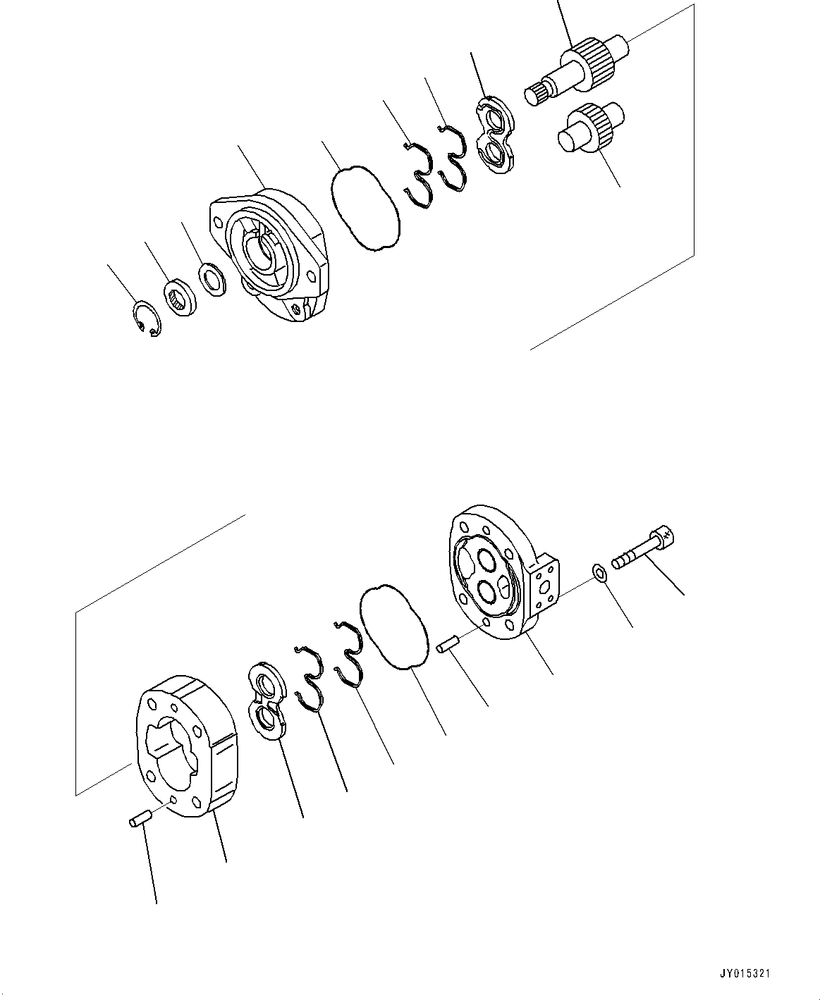 Pump Assembly, Gear (SAR 40) 705-12-32040 KOMATSU