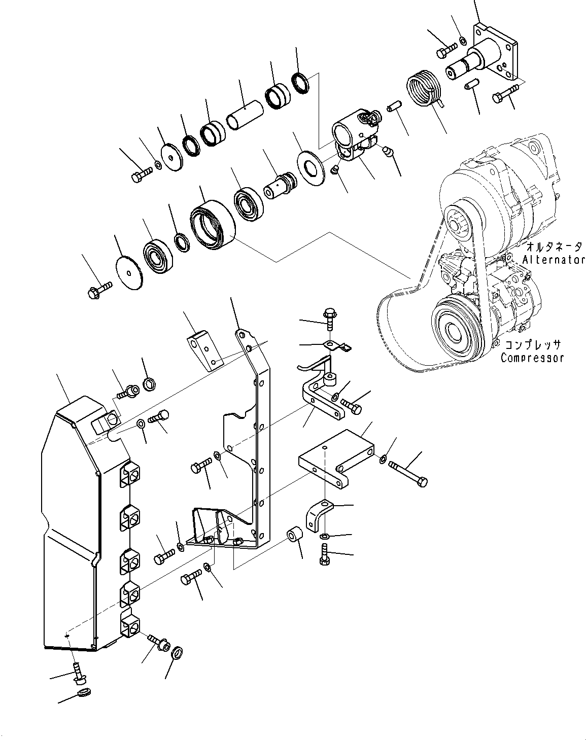 Крышка в сборе 6245-81-6871 KOMATSU