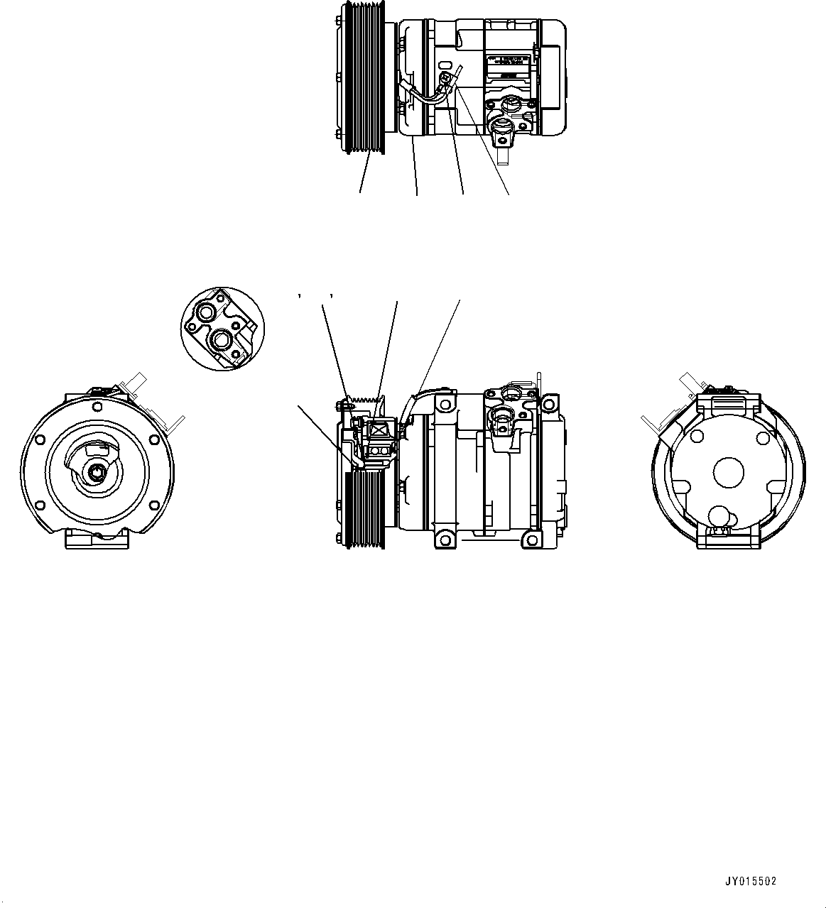 Компрессор в сборе ND447260-6380 KOMATSU