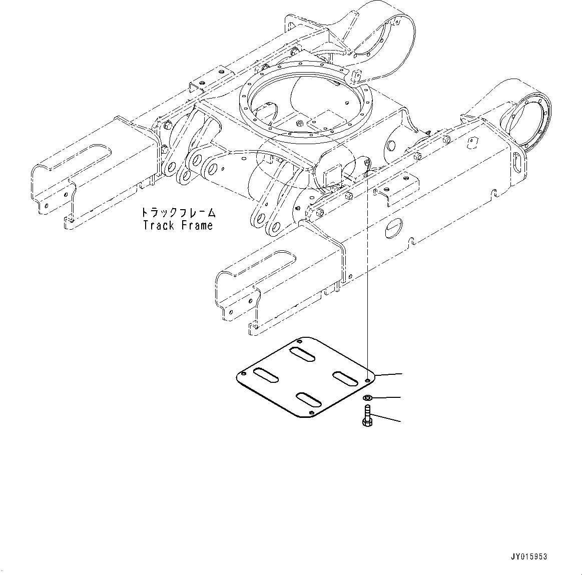 Крышка 22J-35-35170 KOMATSU