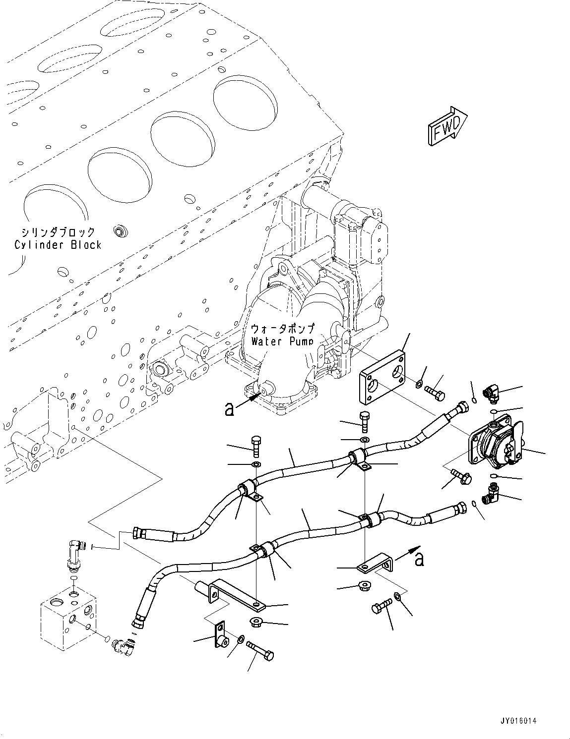 Шланг с торцевым уплотнением 02764-G03A8 KOMATSU