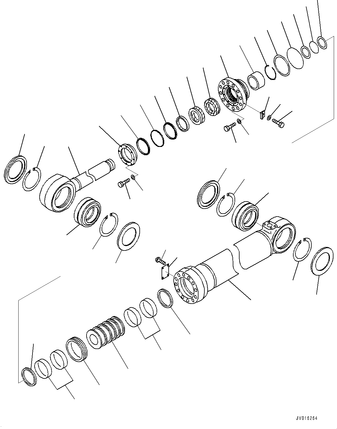 Cylinder Assembly, L.H. 707-01-02800 KOMATSU