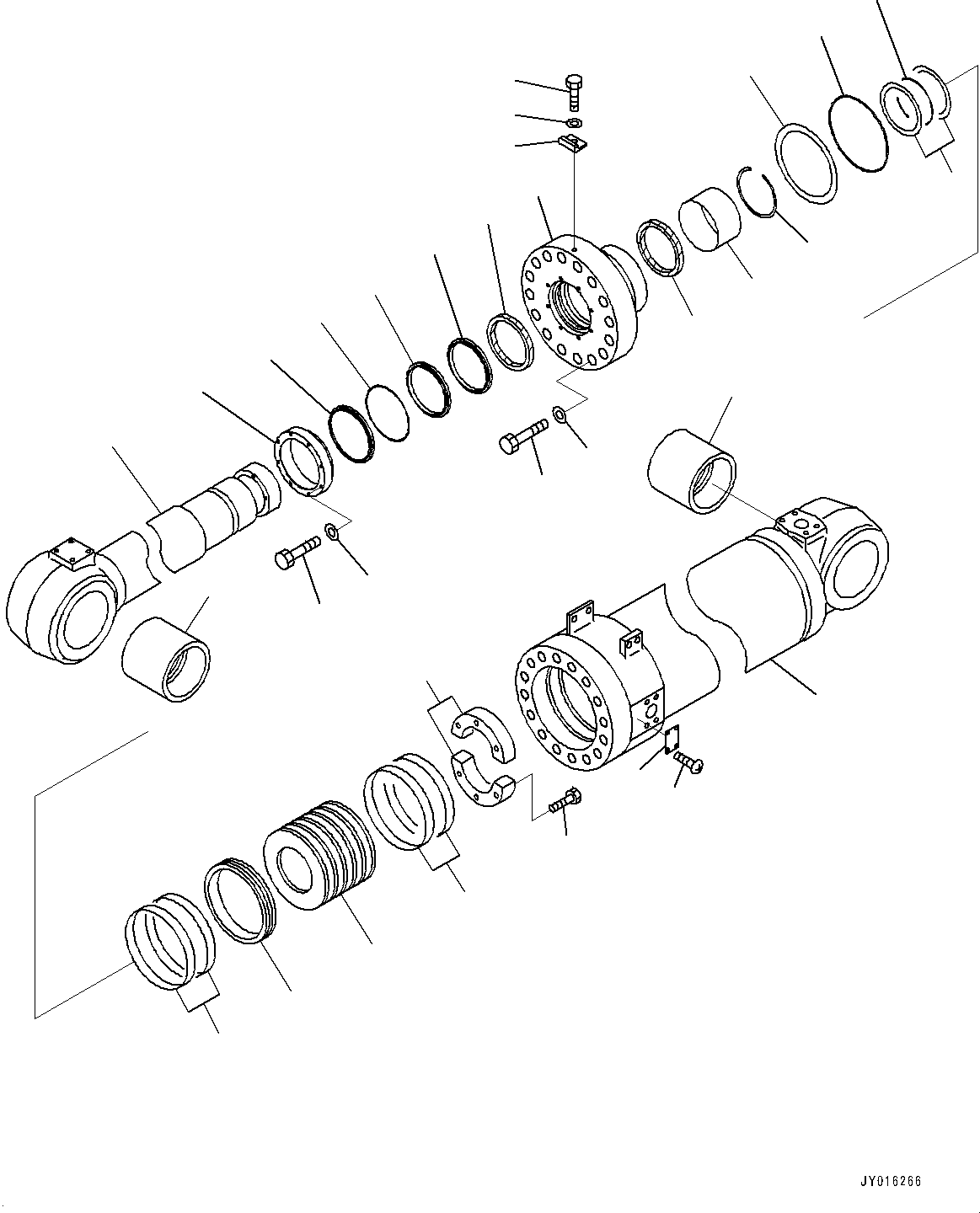 Cylinder Assembly, L.H. 707-01-03649 KOMATSU