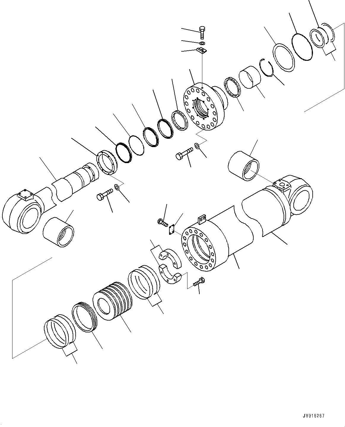 Cylinder Assembly, R.H. 707-01-03749 KOMATSU