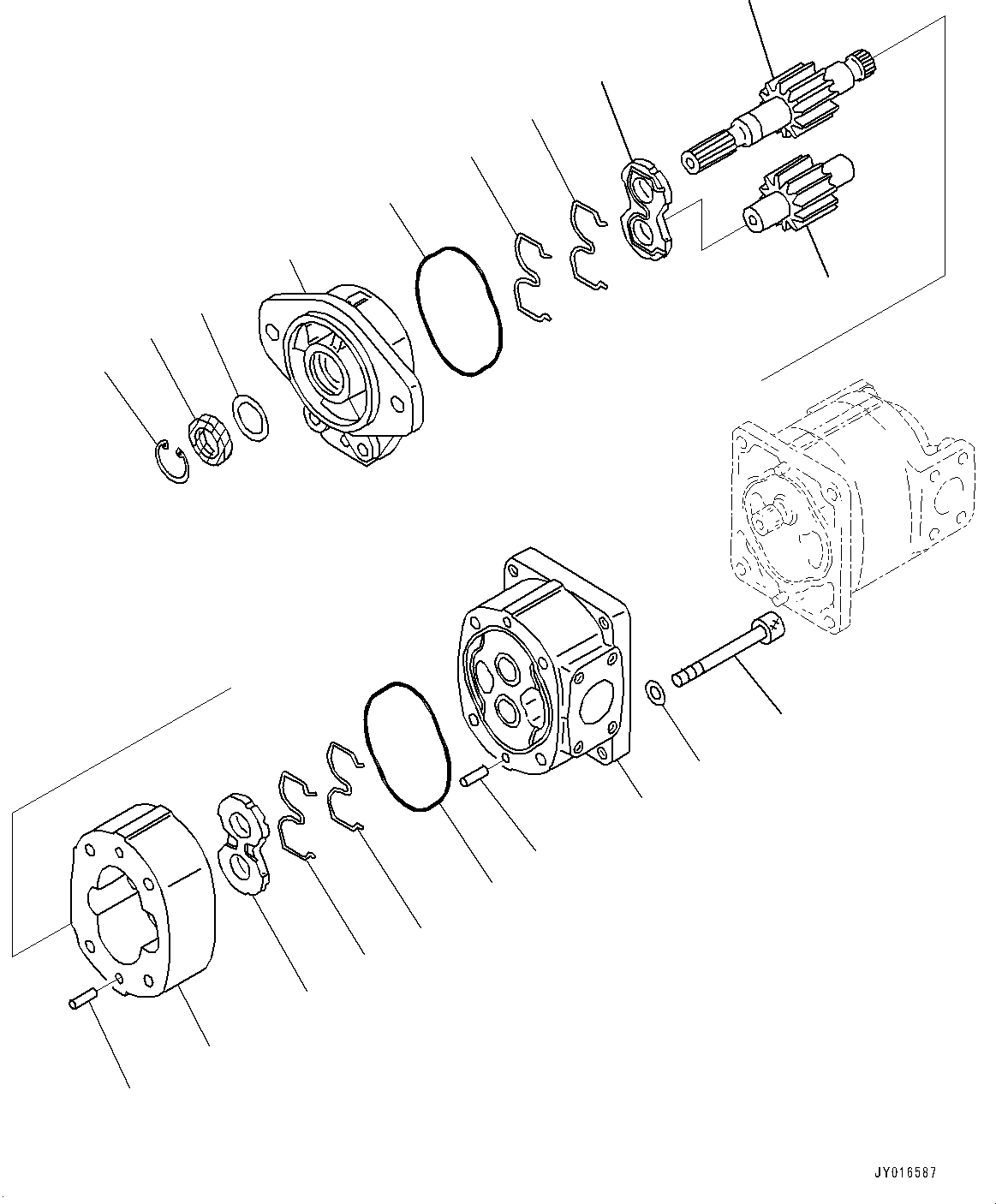 Шестерня ведущая (705-17-34430) KOMATSU