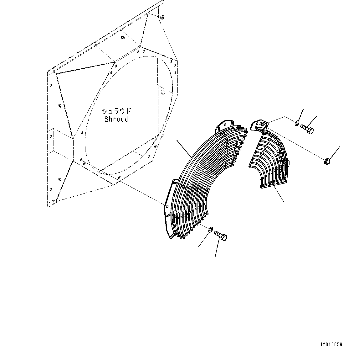 Cover, Fan 22N-03-33710 KOMATSU