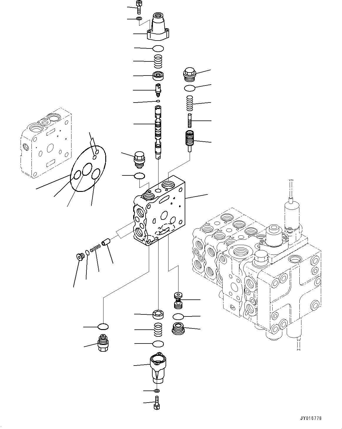 Valve Assembly, Control, Provision For Winch 723-25-11501 KOMATSU