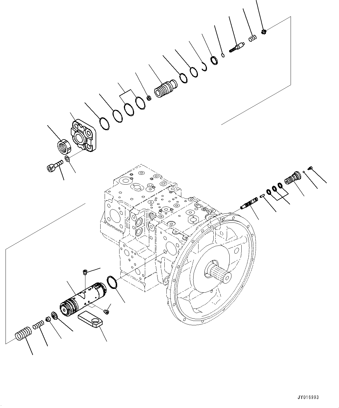 Клапан в сборе 708-2G-03350 KOMATSU