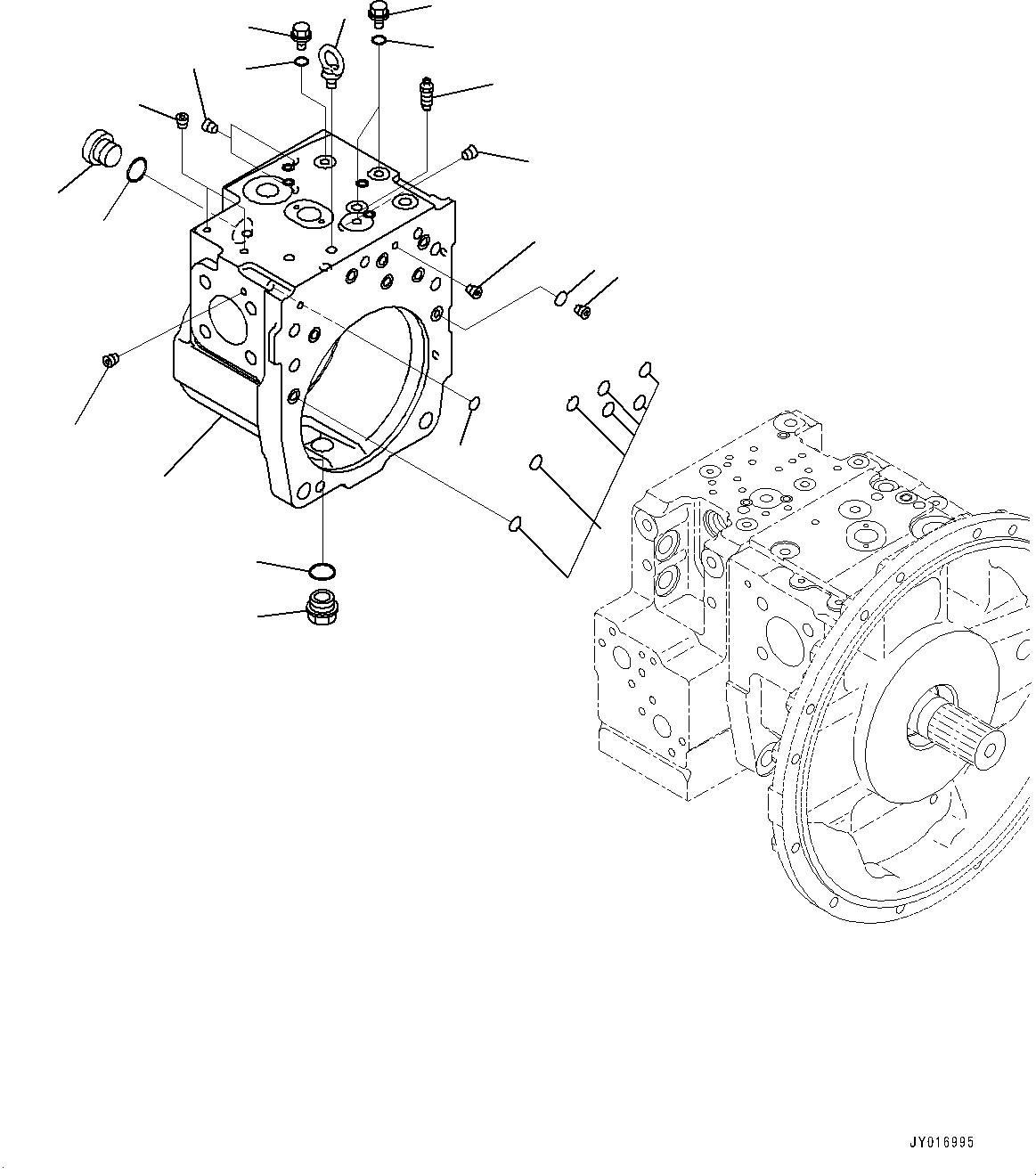 Case Assembly, Rear (708-2G-04620) KOMATSU