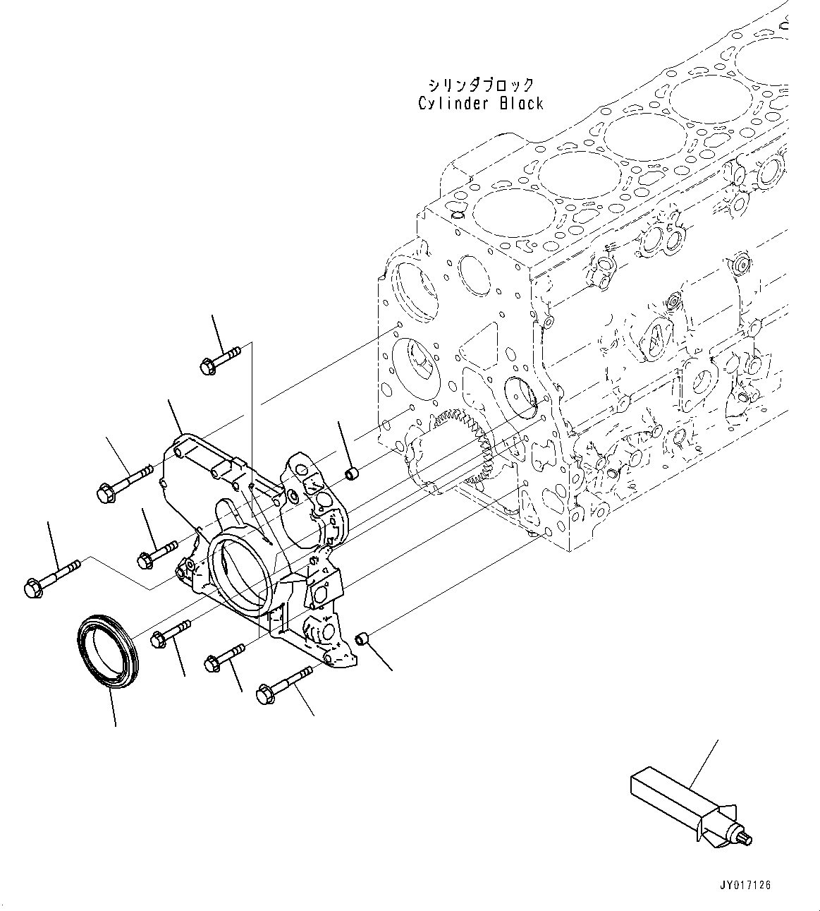 Передняя крышка 6755-21-6210 KOMATSU