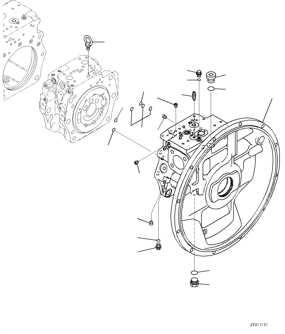 Case Assembly, Front (708-2G-04470) KOMATSU