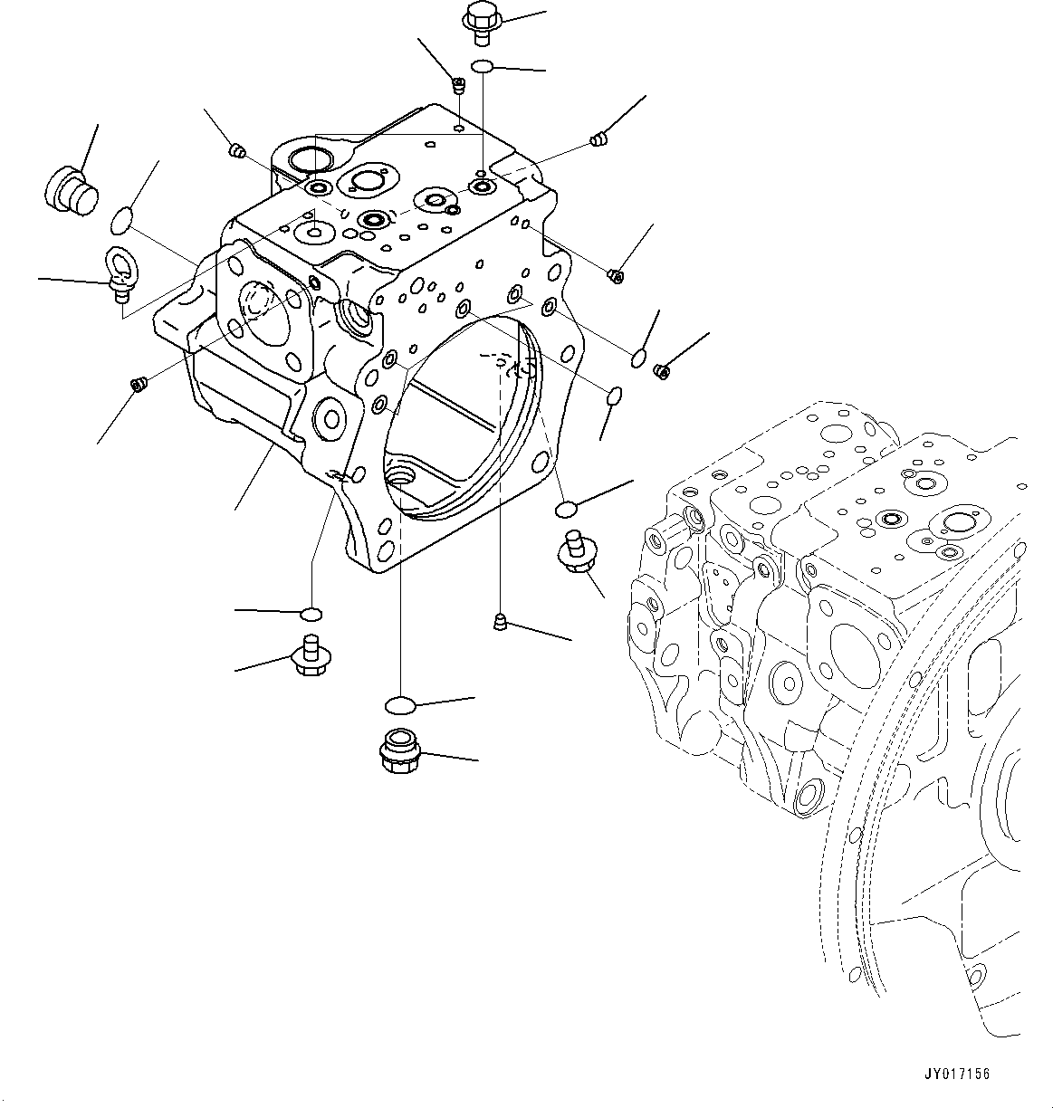 Case Assembly, Rear (708-2G-04480) KOMATSU