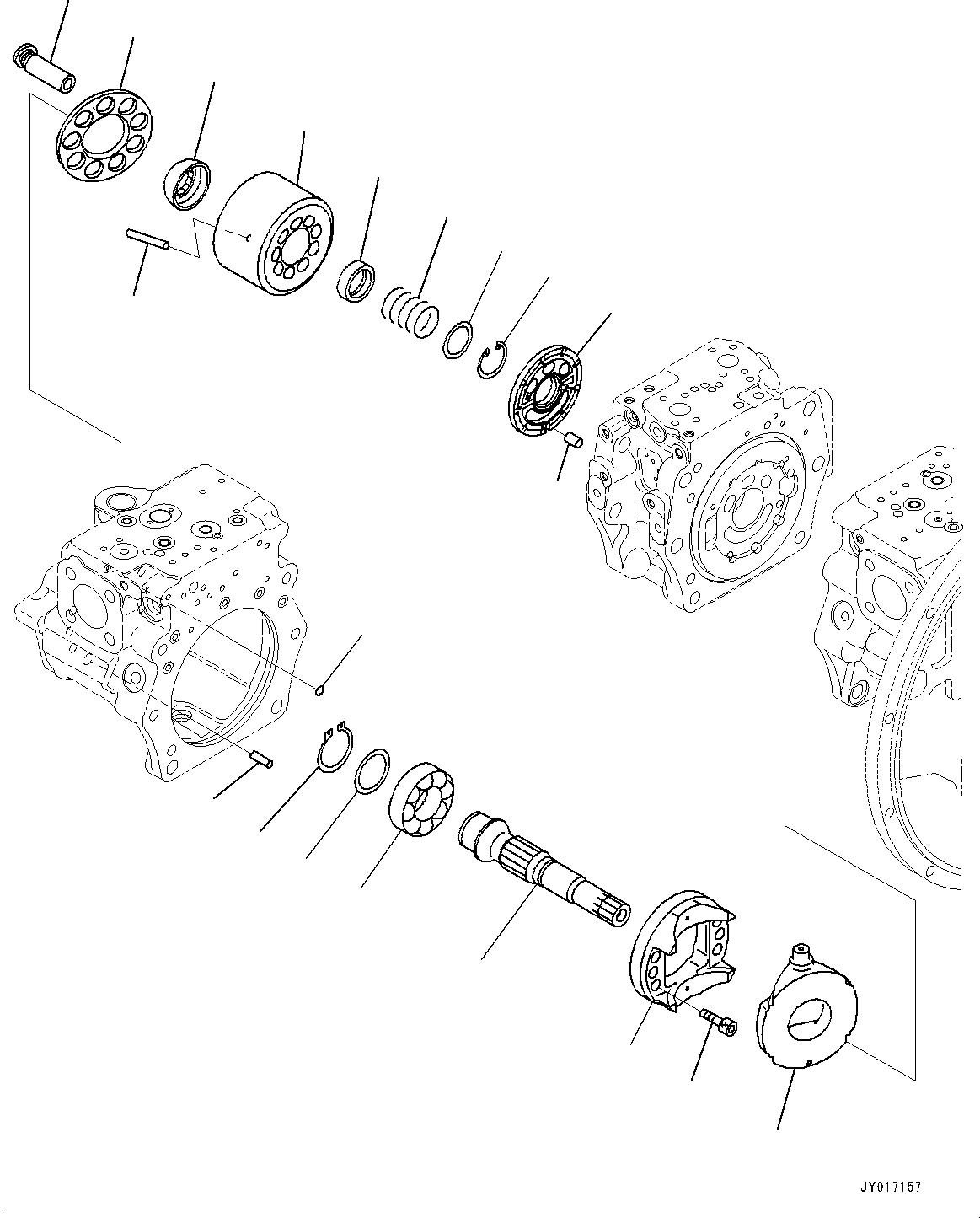 Вал 708-2G-12720 KOMATSU