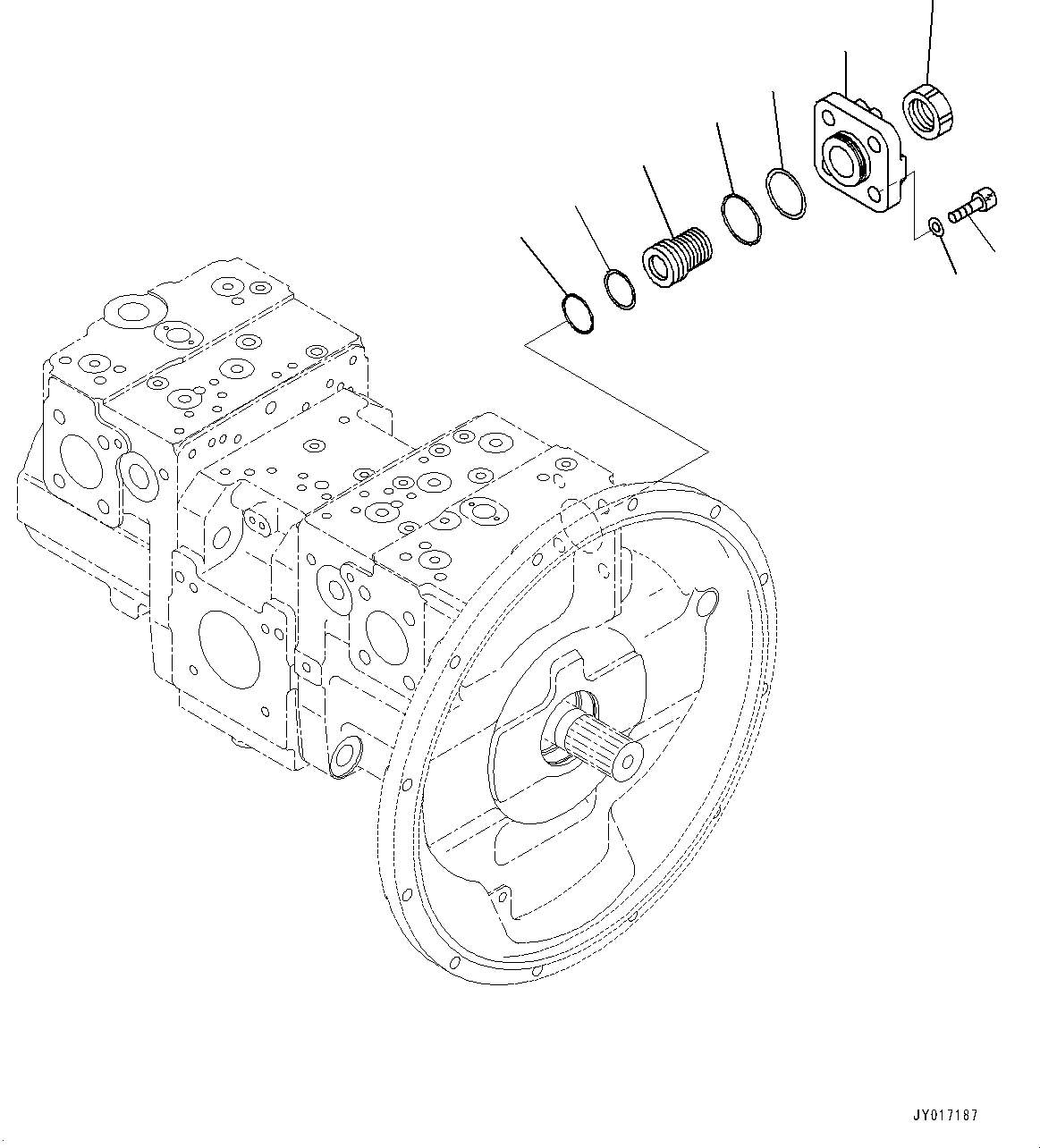 Крышка в сборе 708-2J-04220 KOMATSU