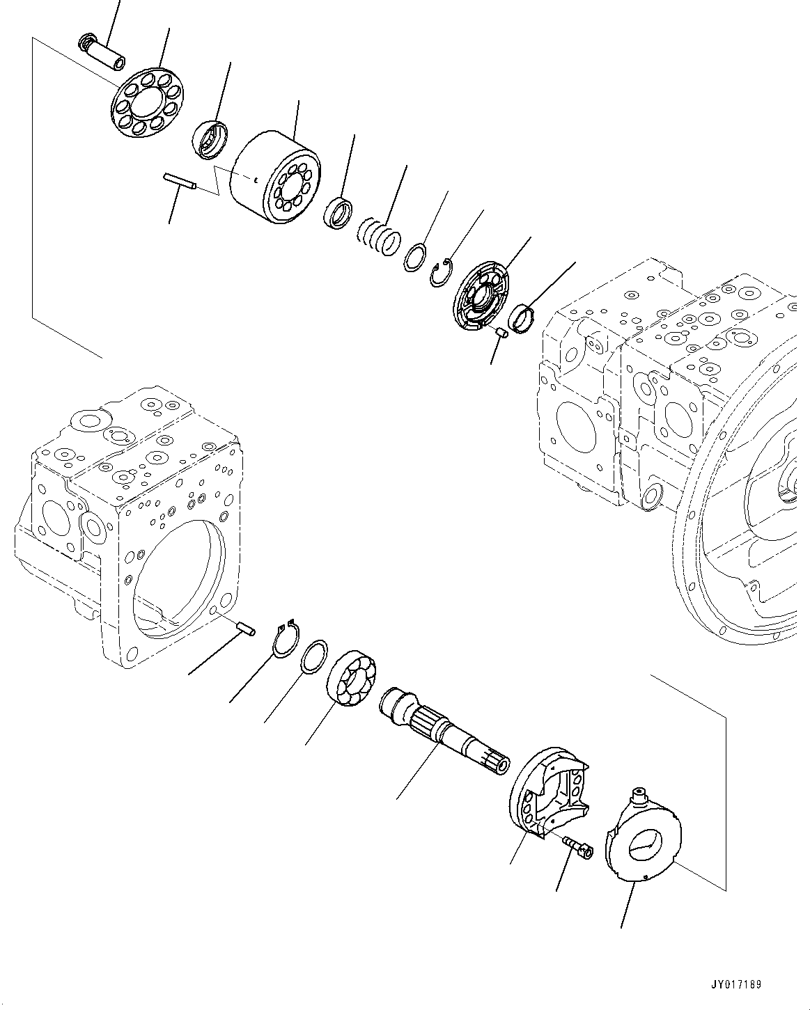 Block Assembly, Rear (708-2J-04150) KOMATSU