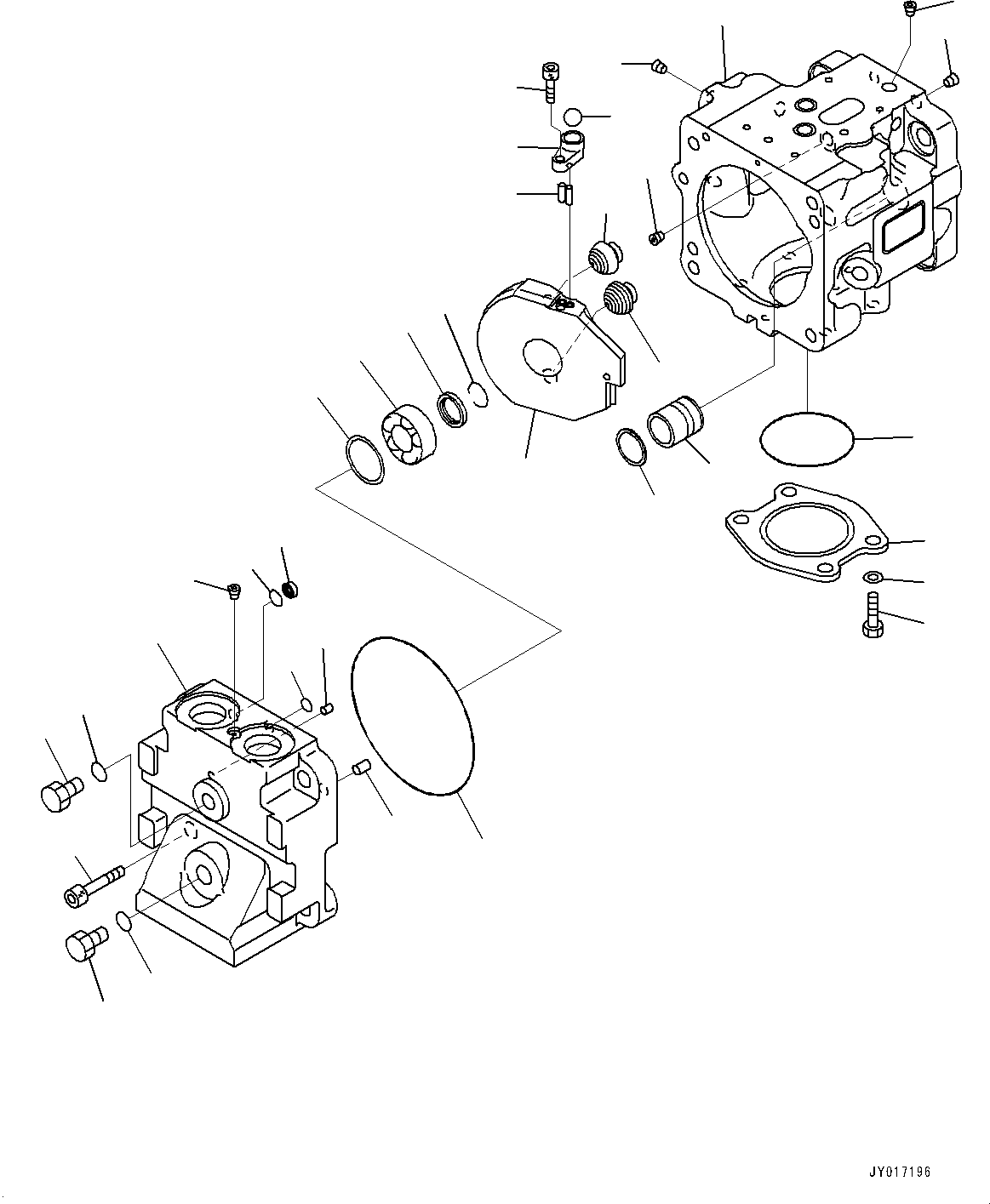 Pump Assembly, Piston 708-1T-00580 KOMATSU
