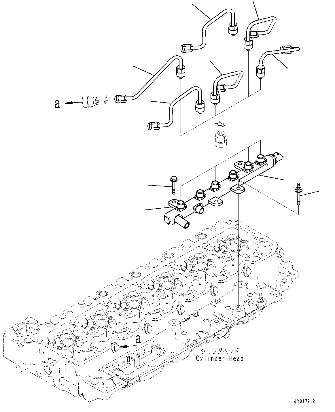 Tube, No.2,3 6755-71-5220 KOMATSU