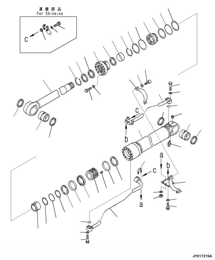 SEAL KIT, HYDRAULIC CYLINDER 707-99-72060 KOMATSU