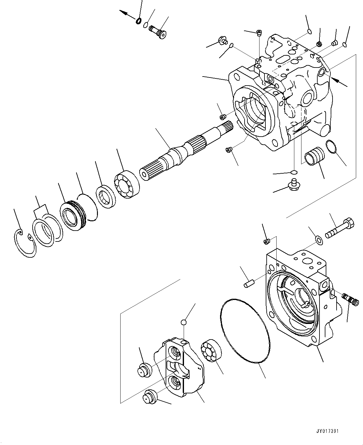 Насос (подузел) (708-1U-01230) KOMATSU