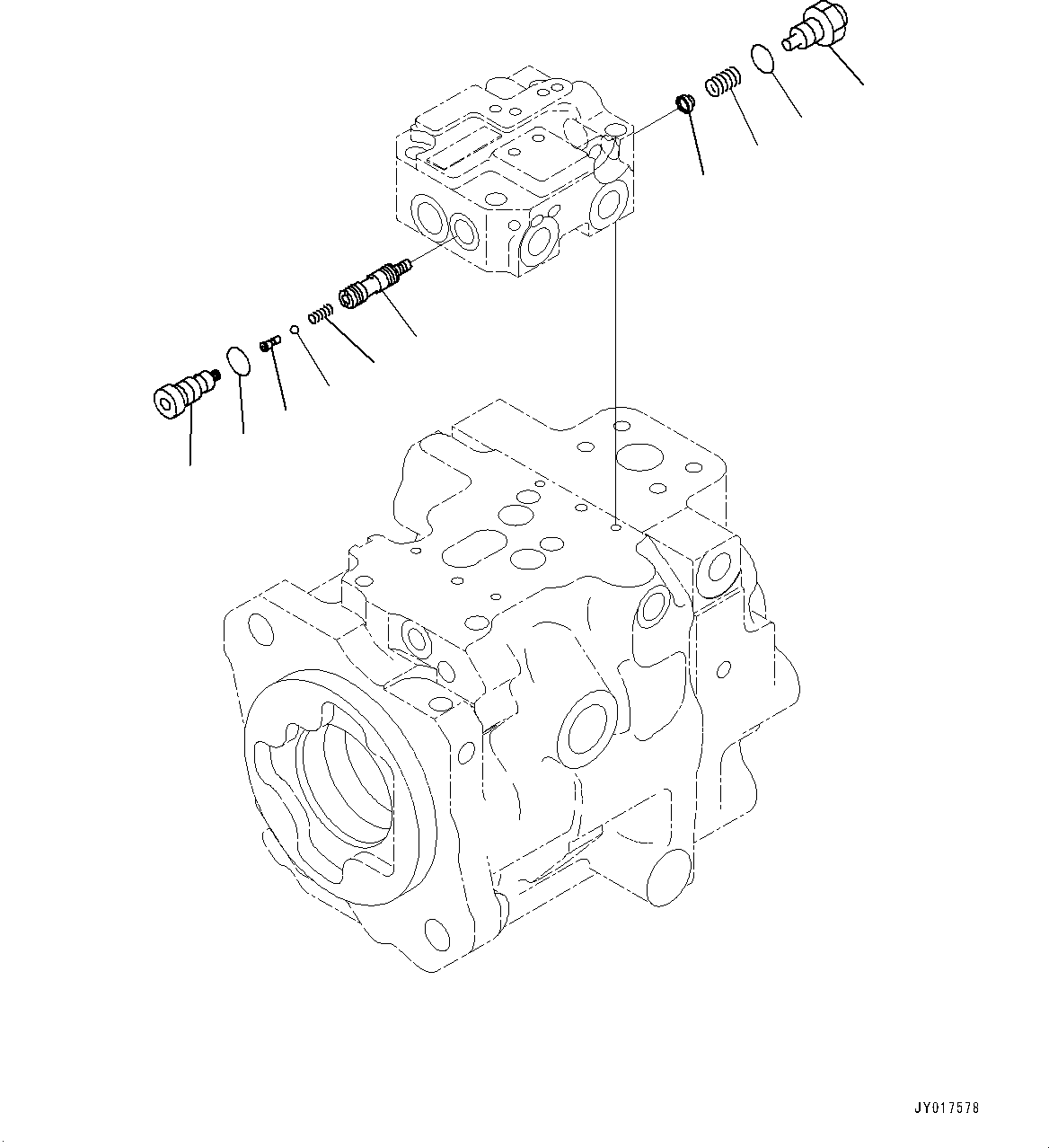 Клапан в сборе (708-1U-03490) KOMATSU