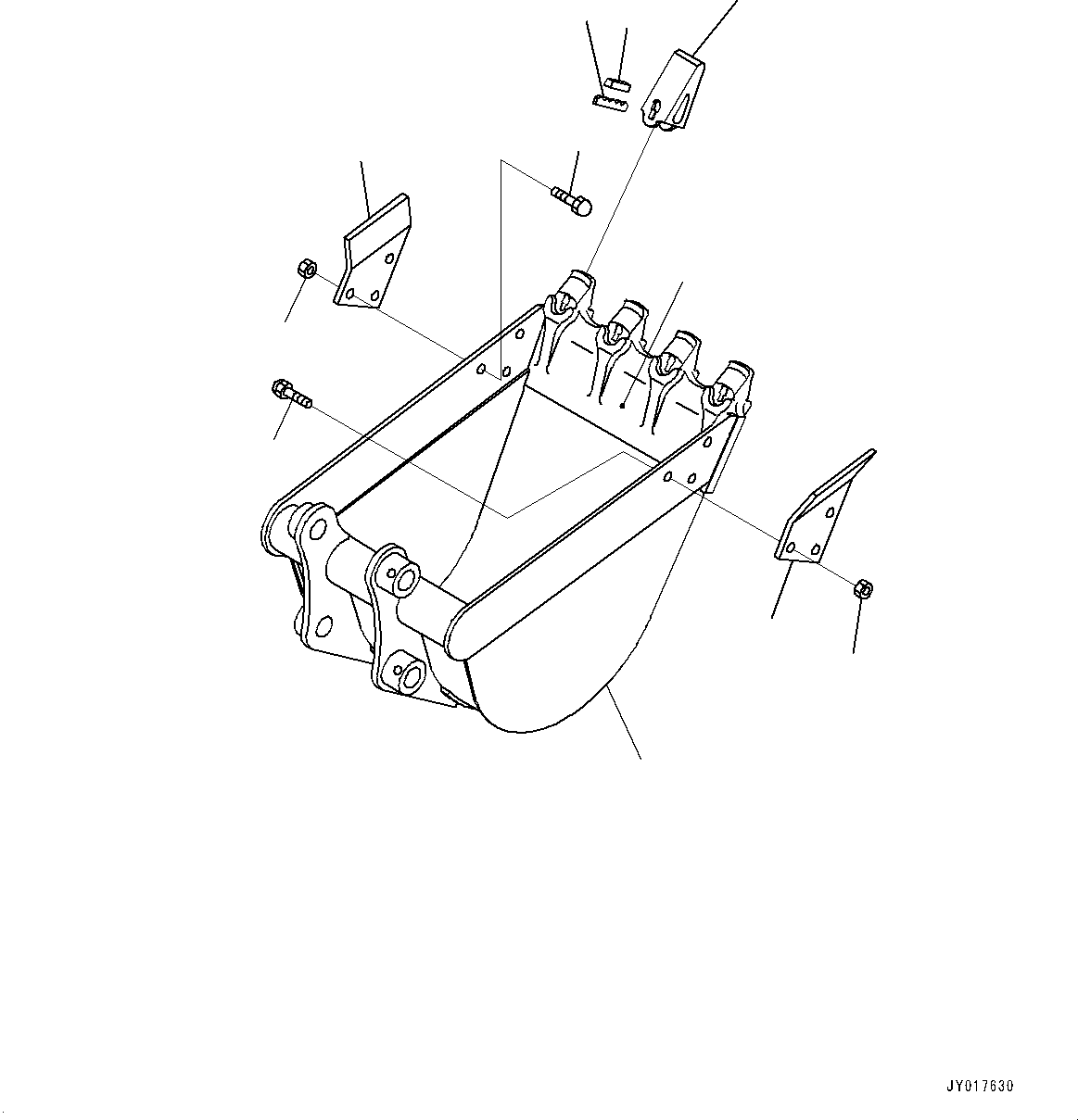 Bucket Assembly 22L-70-11906 KOMATSU