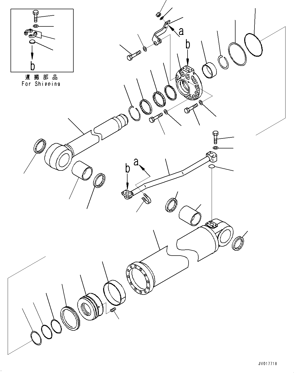Цилиндр в сборе 707-E1-01010 KOMATSU