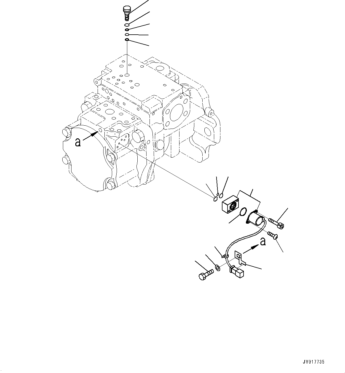 Клапан пилотный (702-21-57600) KOMATSU