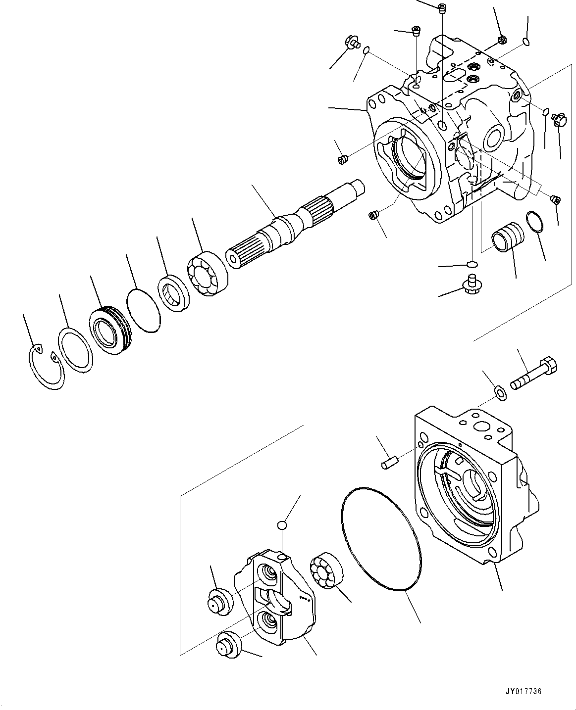 Насос (подузел) (708-1U-01220) KOMATSU
