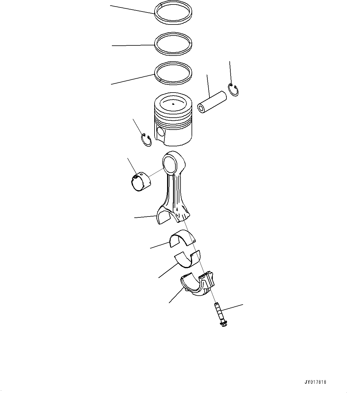 Piston Ring Assembly 6746-31-2010 KOMATSU