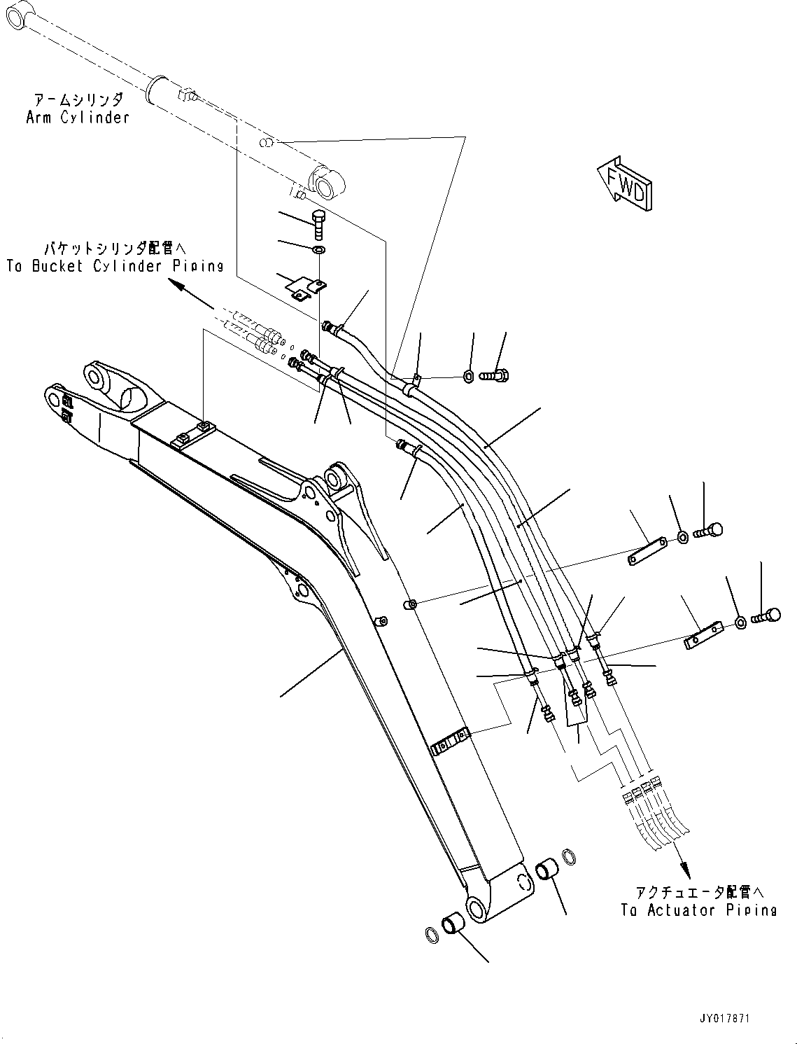 Boom Assembly 22K-70-31102 KOMATSU