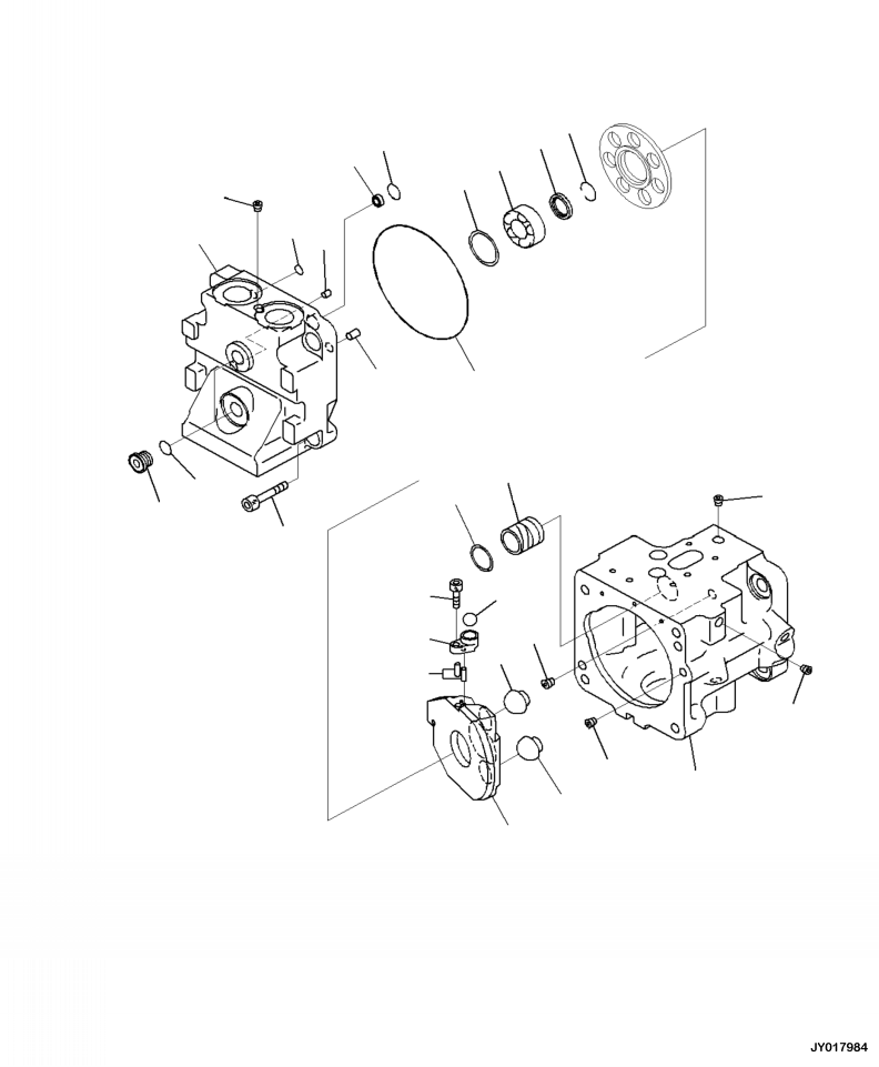 CAP SUBASSEMBLY 708-1T-04680 KOMATSU