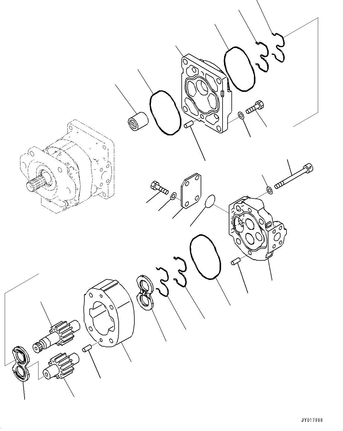 Pump Assembly, SAR 50 705-22-34260 KOMATSU