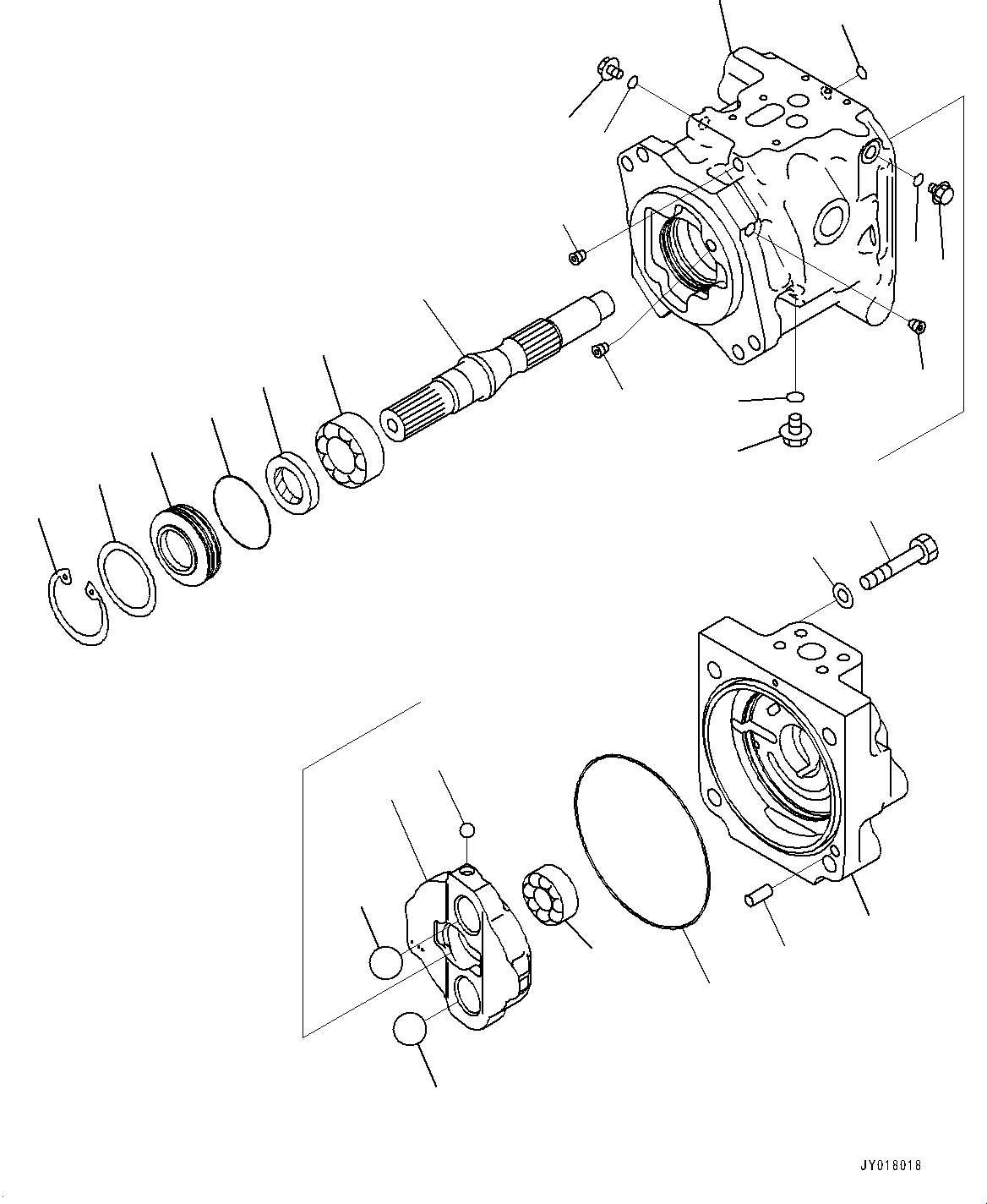 Насос (подузел) (708-1U-01136) KOMATSU