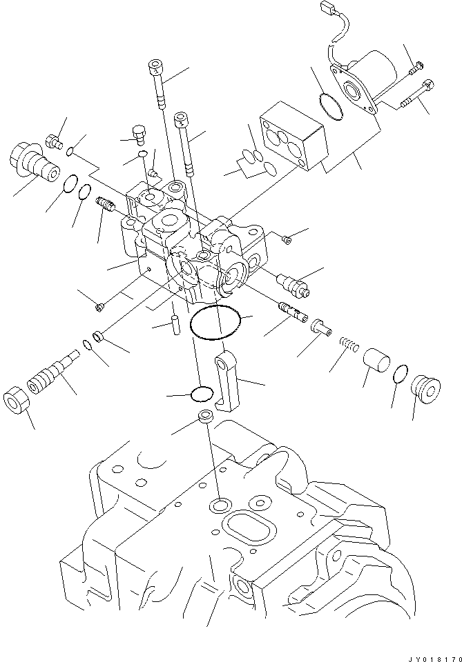 Насос в сборе (708-1W-00911) KOMATSU