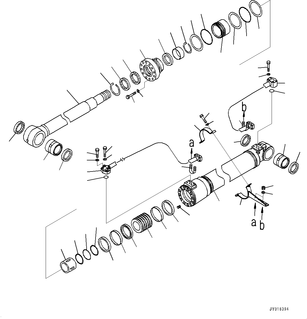 Цилиндр в сборе 707-E1-X1420 KOMATSU