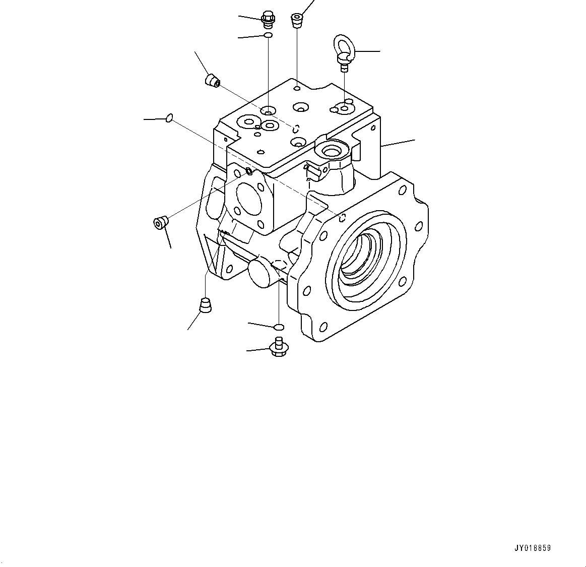 Case Assembly, Front (708-1L-04210) KOMATSU