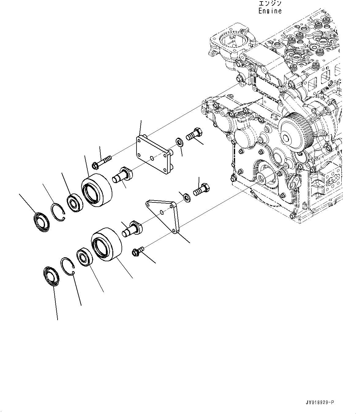 Направляющее колесо в сборе 6275-61-4200 KOMATSU