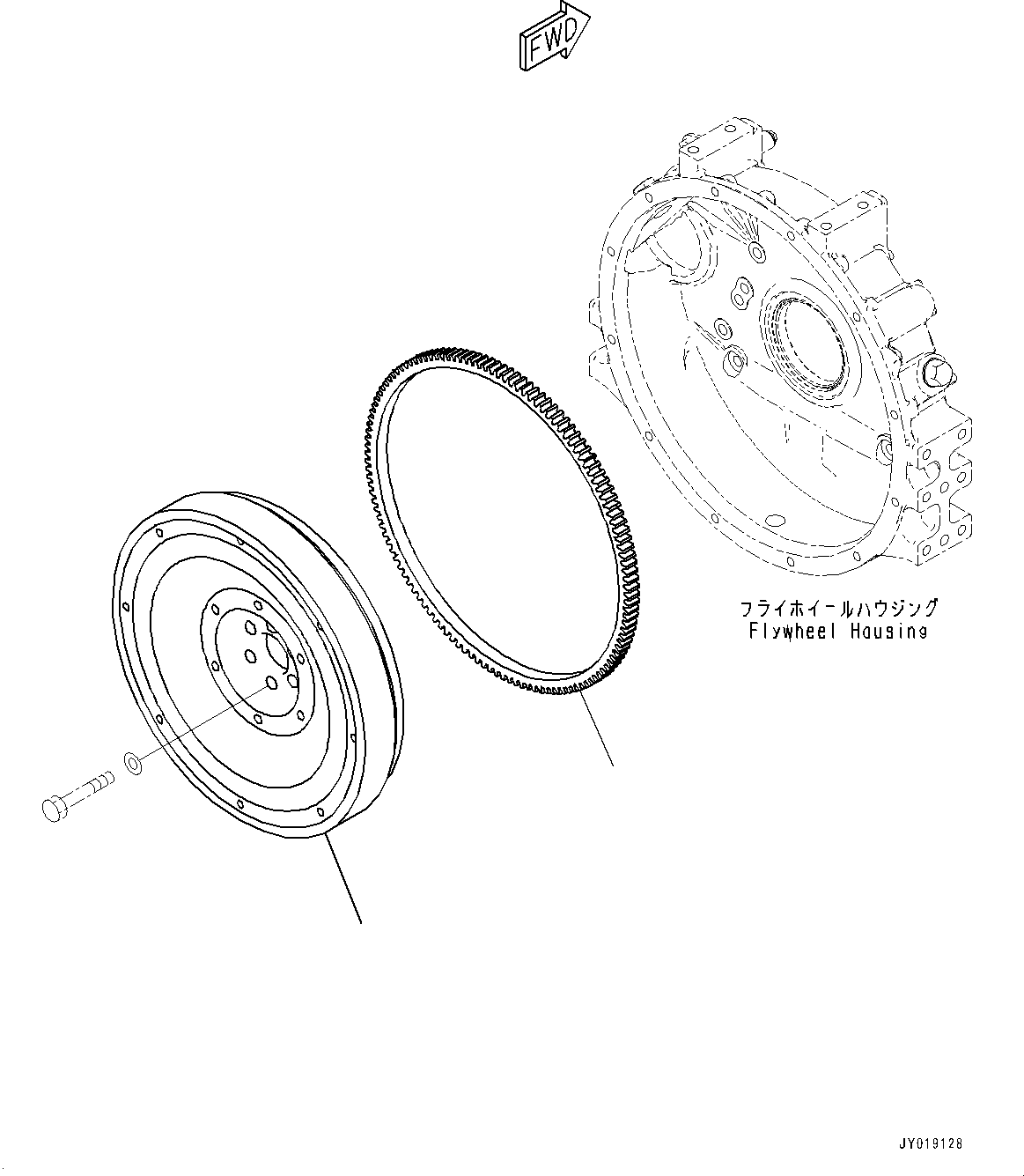 Flywheel Assembly 6275-31-4100 KOMATSU