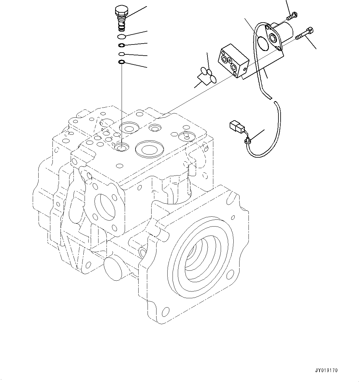 Клапан пилотный (702-21-57400) KOMATSU