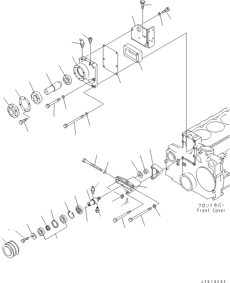 FAN BRACKET ASS'Y 6217-61-3100 KOMATSU