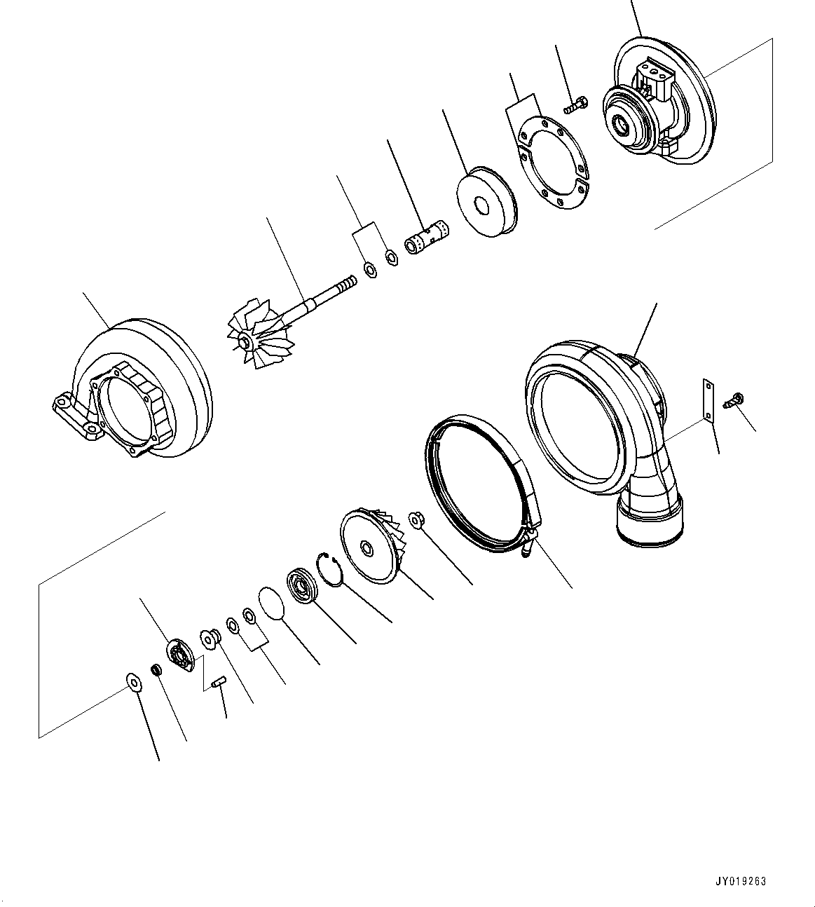 Rotor, Turbine 6505-67-3070 KOMATSU